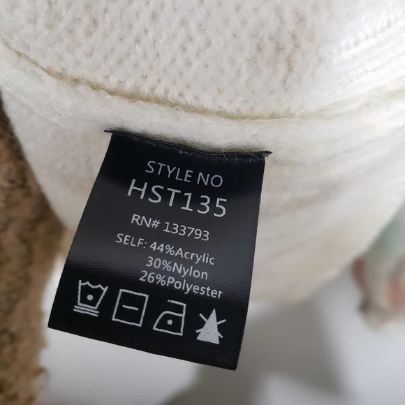 POL Autumn Dreams Tie‎ Dye Sweater L Ivory Green Peach Tan - Picture 6 of 8